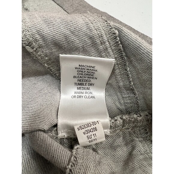 Banana Republic Grey Pull On Skirt with White Lace Stripes Pockets Women's 4 - Picture 6 of 10